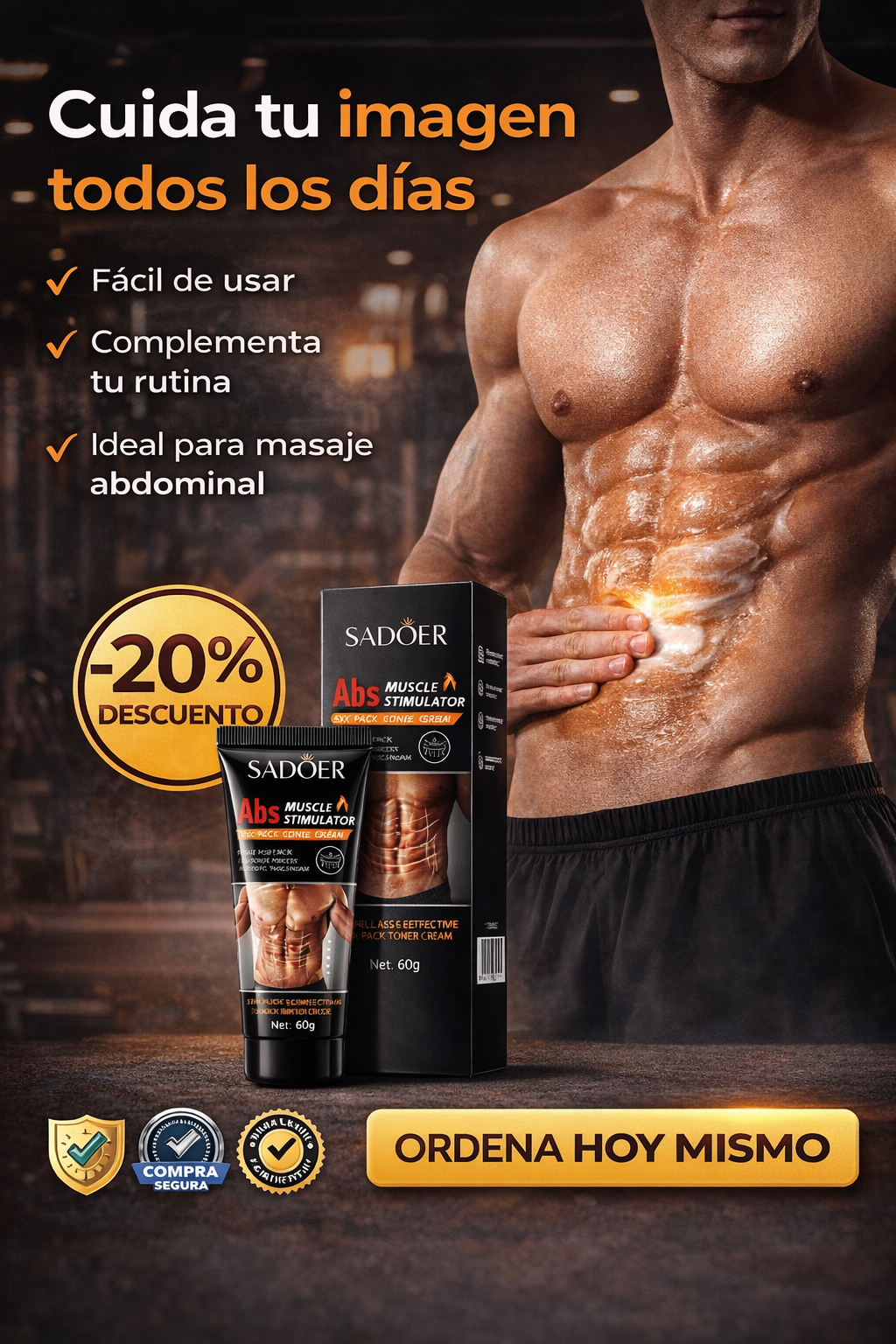 ESTIMULADOR MUSCULAR PARA ABDOMEN
